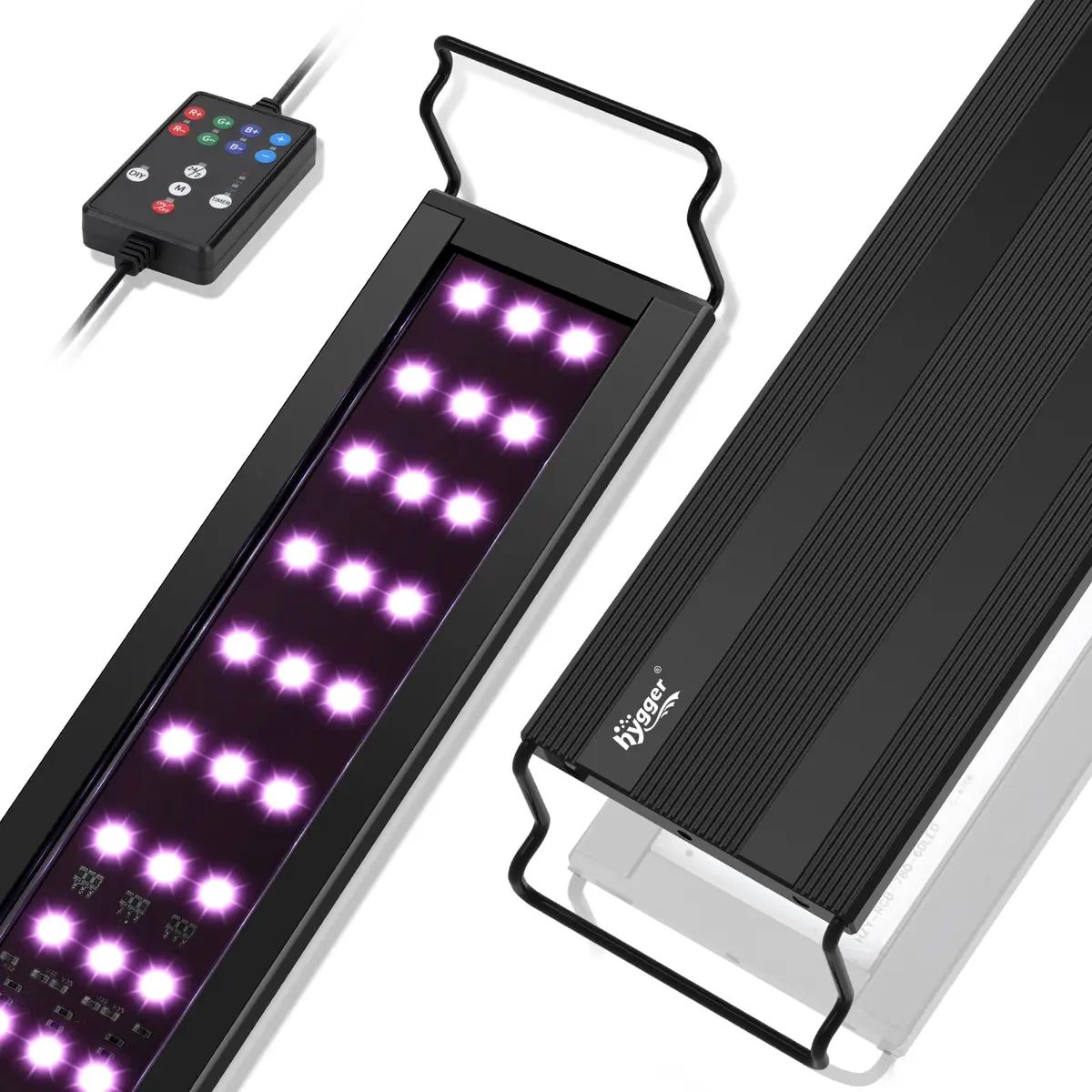 hygger LED Aquarium Light, 36W Full Spectrum Fish Tank Light with Multi-Color Timer Adjustable Brightness for 36~41IN Tank - main product image