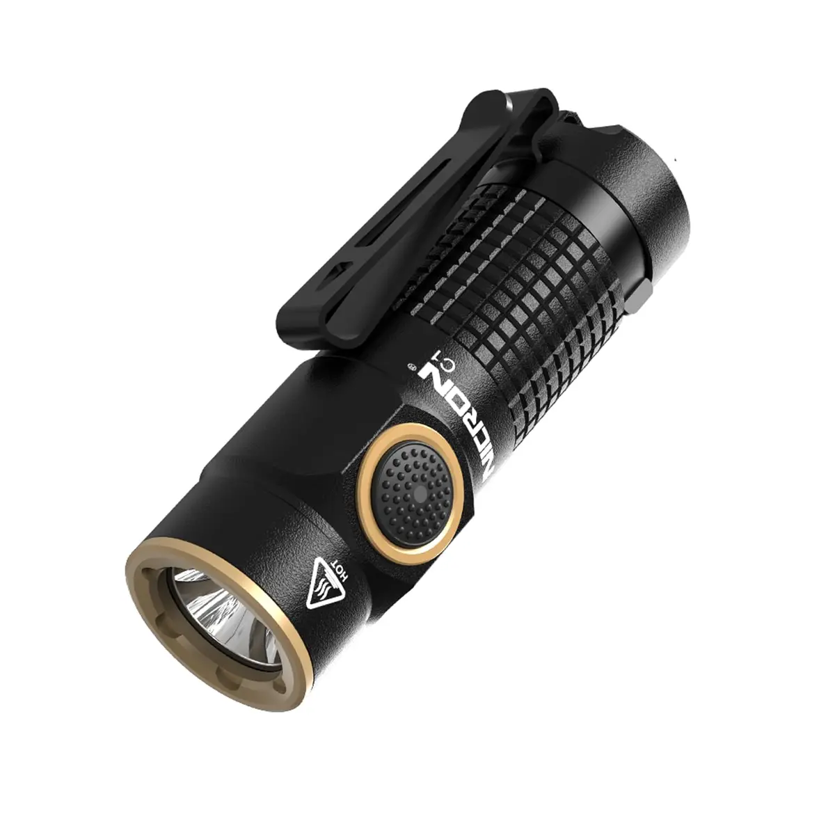 NICRON Mini Rechargeable LED Flashlight 1200 Lumens | Compact, Magnetic, 7 Modes for Outdoor & EDC (Black) - main product image