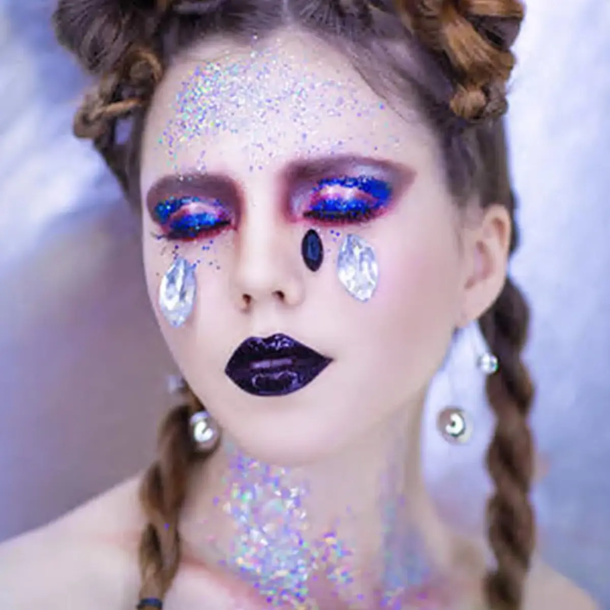 MEICOLY Light Purple Holographic Mermaid Face Glitter Gel | 25.5 g (0.9 oz) - view 8