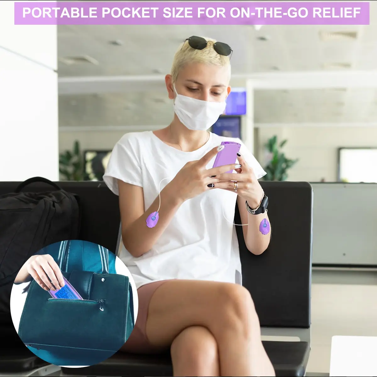 Belifu TENS & PMS Muscle Stimulator 24 Modes | Pain Relief & Therapy Device with 10 Pads - view 5