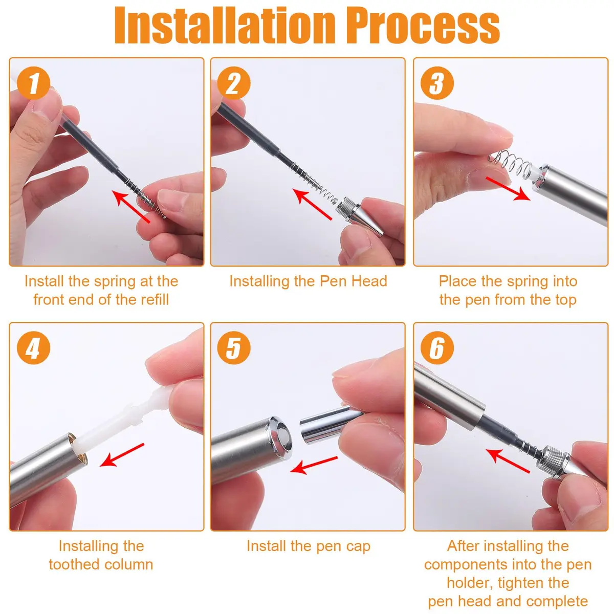 Qilery 25 Set Stainless Steel Blank Epoxy Pens | Smooth Ink Flow for DIY Crafts - view 4