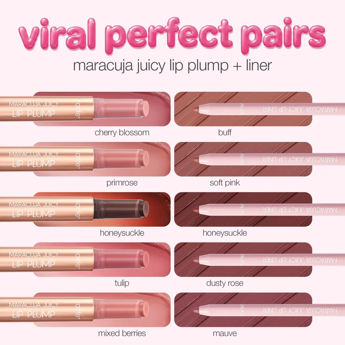 tarte maracuja juicy lip liner – Creamy, Matte, Lip Liner with Hyaluronic Acid, Vegan & Cruelty-Free, full size, soft pink | Hydrating, Matte Finish - view 5