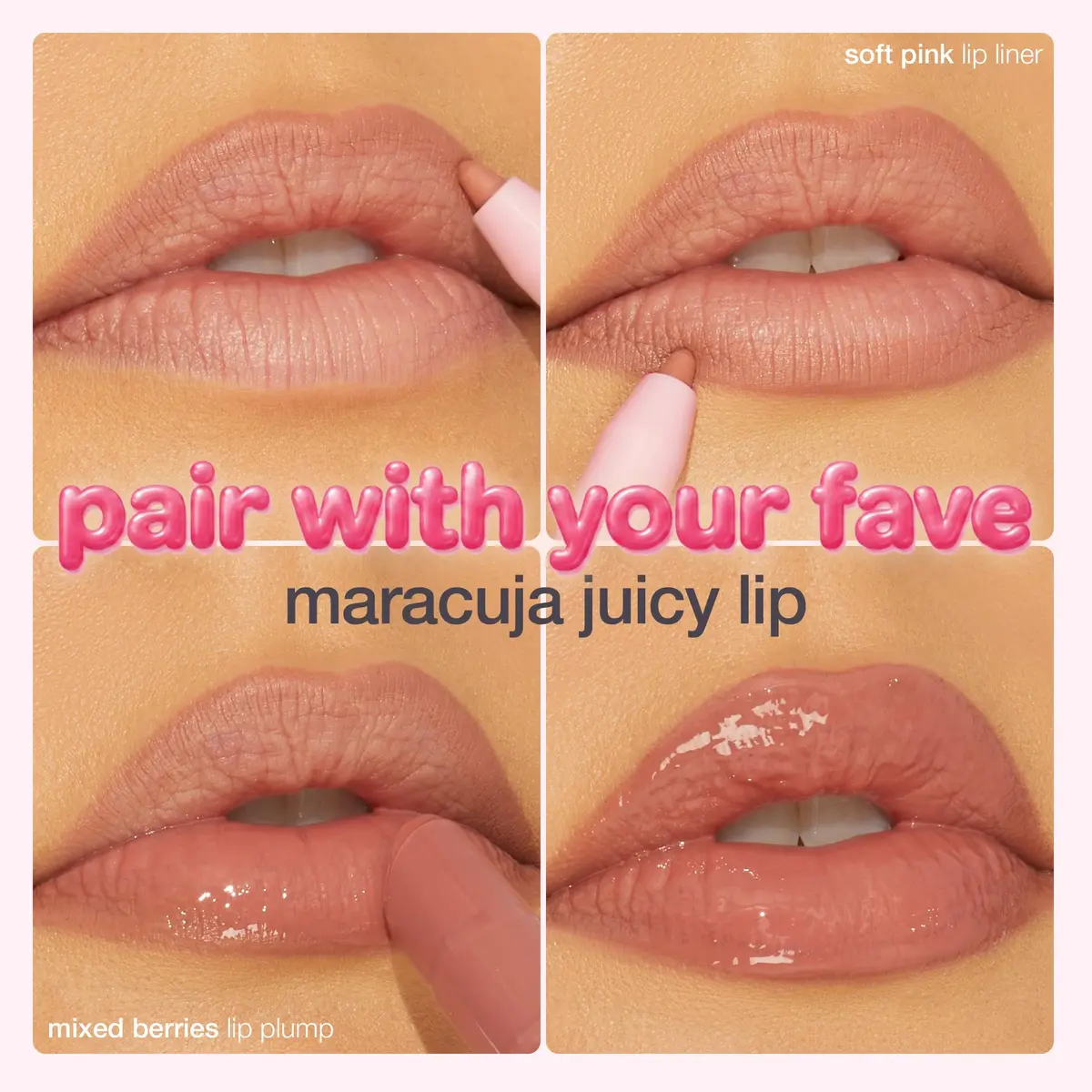 tarte maracuja juicy lip liner – Creamy, Matte, Lip Liner with Hyaluronic Acid, Vegan & Cruelty-Free, full size, soft pink | Hydrating, Matte Finish - view 3