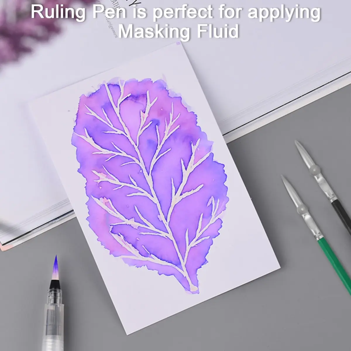 LOONENG Ruling Pen for Masking Fluid, Cross Hinged Fine Line Drawing Pen 0.3mm (Pack of 1) - view 7