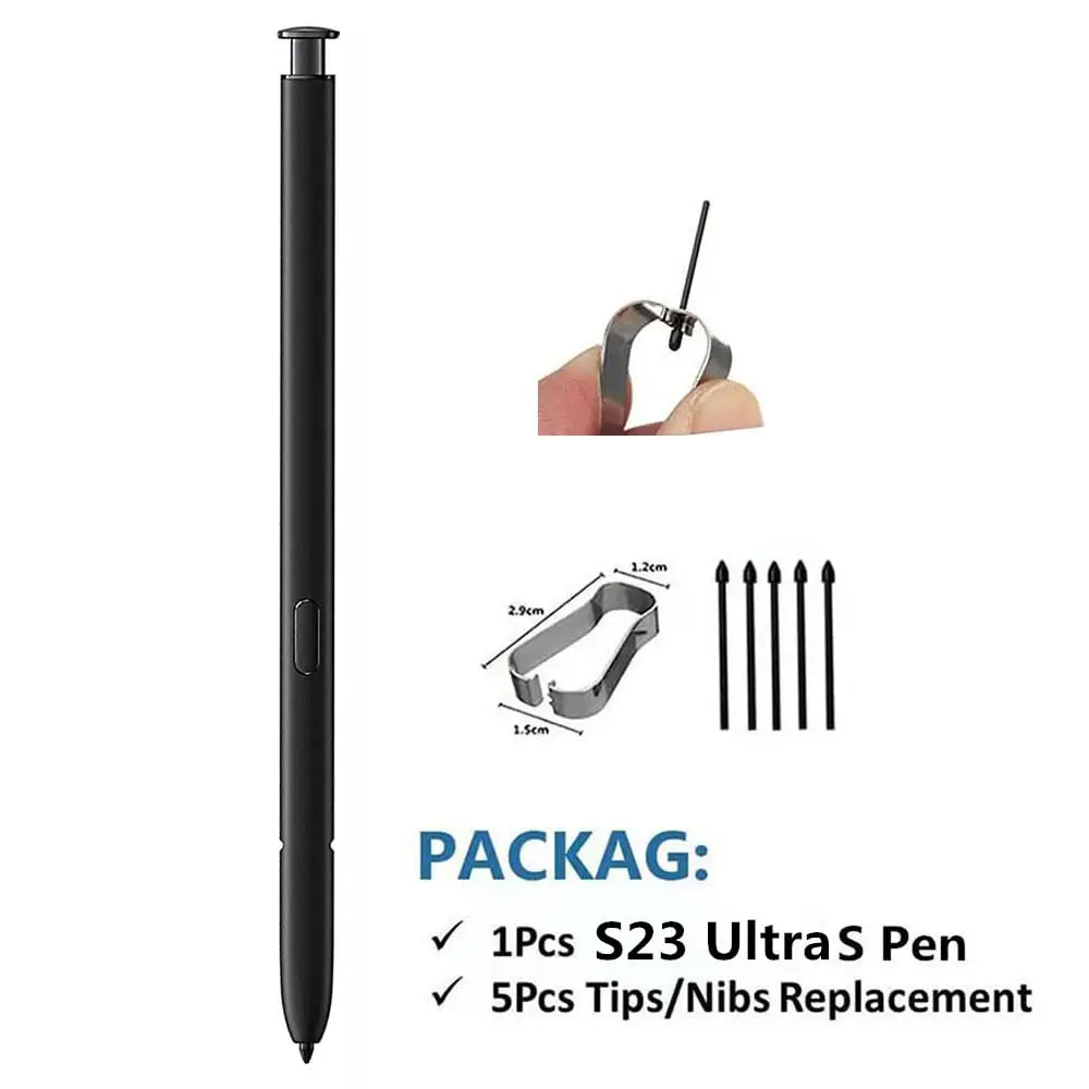 Galaxy S23 Ultra S Pen Replacement (Bluetooth) Phantom Black | Full-featured stylus with tips - view 2