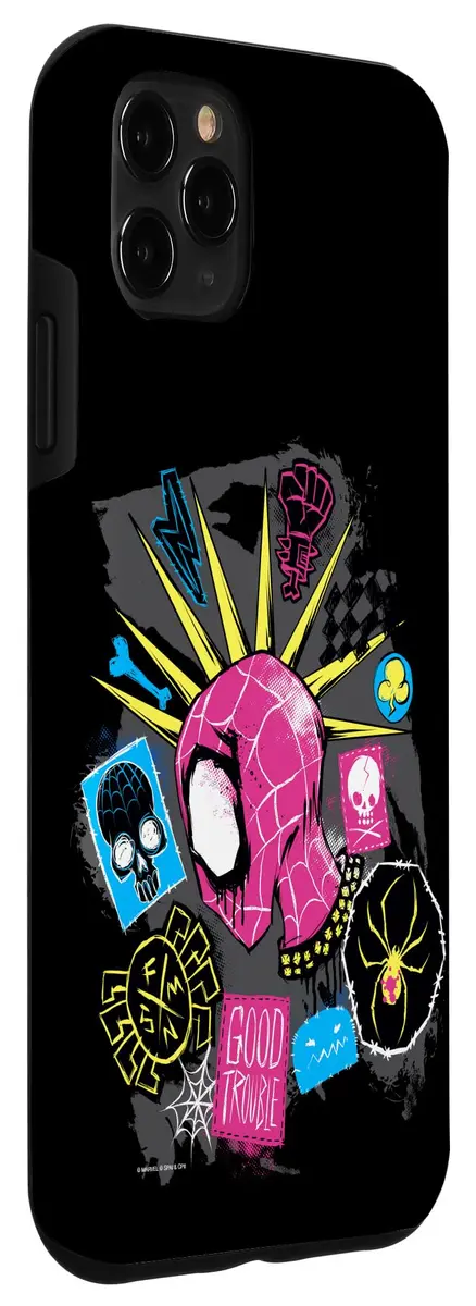 Marvel Spider-Man: Across the Spider-Verse Spider-Punk Head Case for iPhone 11 Pro Max | Official Marvel Design, Shock-Resistant - view 3