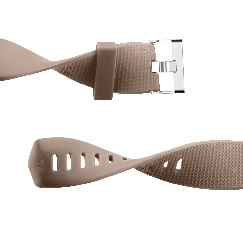AK 3 Pack Sport Bands for Fitbit Charge 2, Large (Starlight/Milk Tea/Smoke Violet) | Adjustable Silicone Straps - view 3