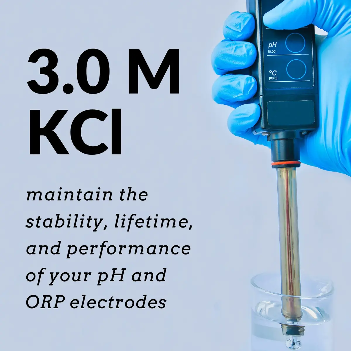 Prime Metal and Scientific 3.0 M KCl Reference Electrode Filling/Storage Solution 60ml (2oz) | For pH and ORP Electrodes - view 5