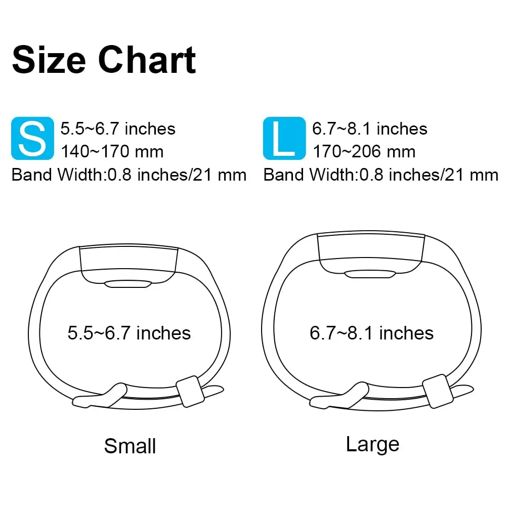 AK Sport Bands 3-Pack for Fitbit Charge 2 | Small Size, Light Pink/Baby Blue/Light Purple - view 2