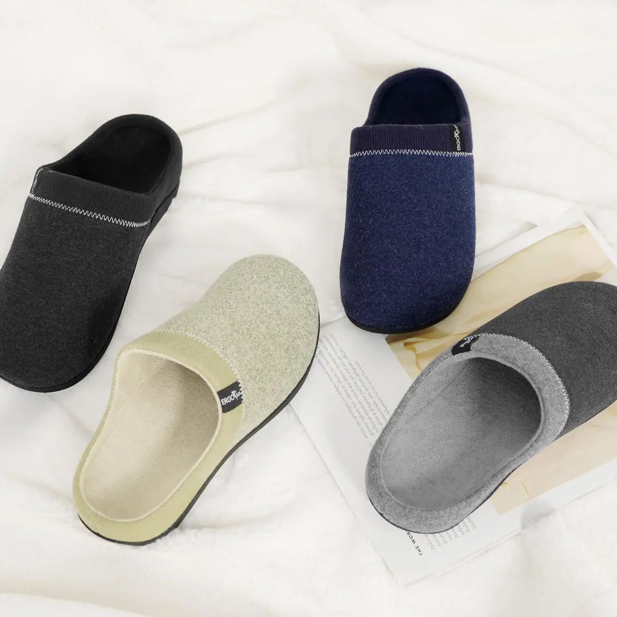 ERGOfoot Orthopedic Slippers for Women & Men with Arch Support | 3cm (1.18in) Heel Height - view 7