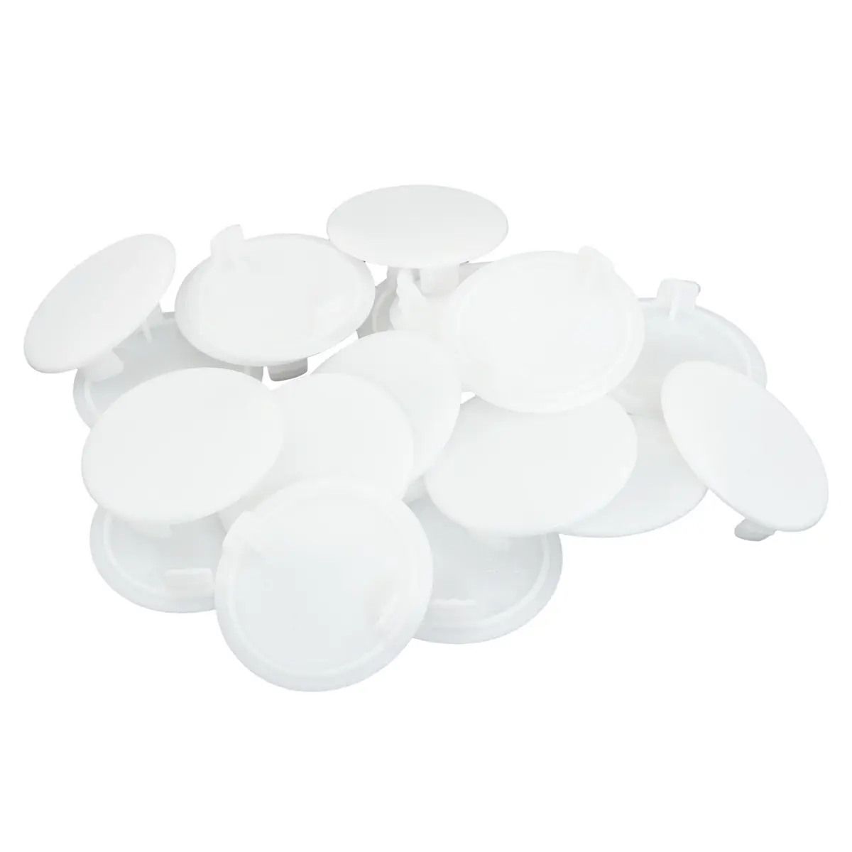 ITROLLE White 20PCS 35mm Concealed Hinge Hole Cover Plug Cap | Moisture-Proof Furniture Hardware - main product image