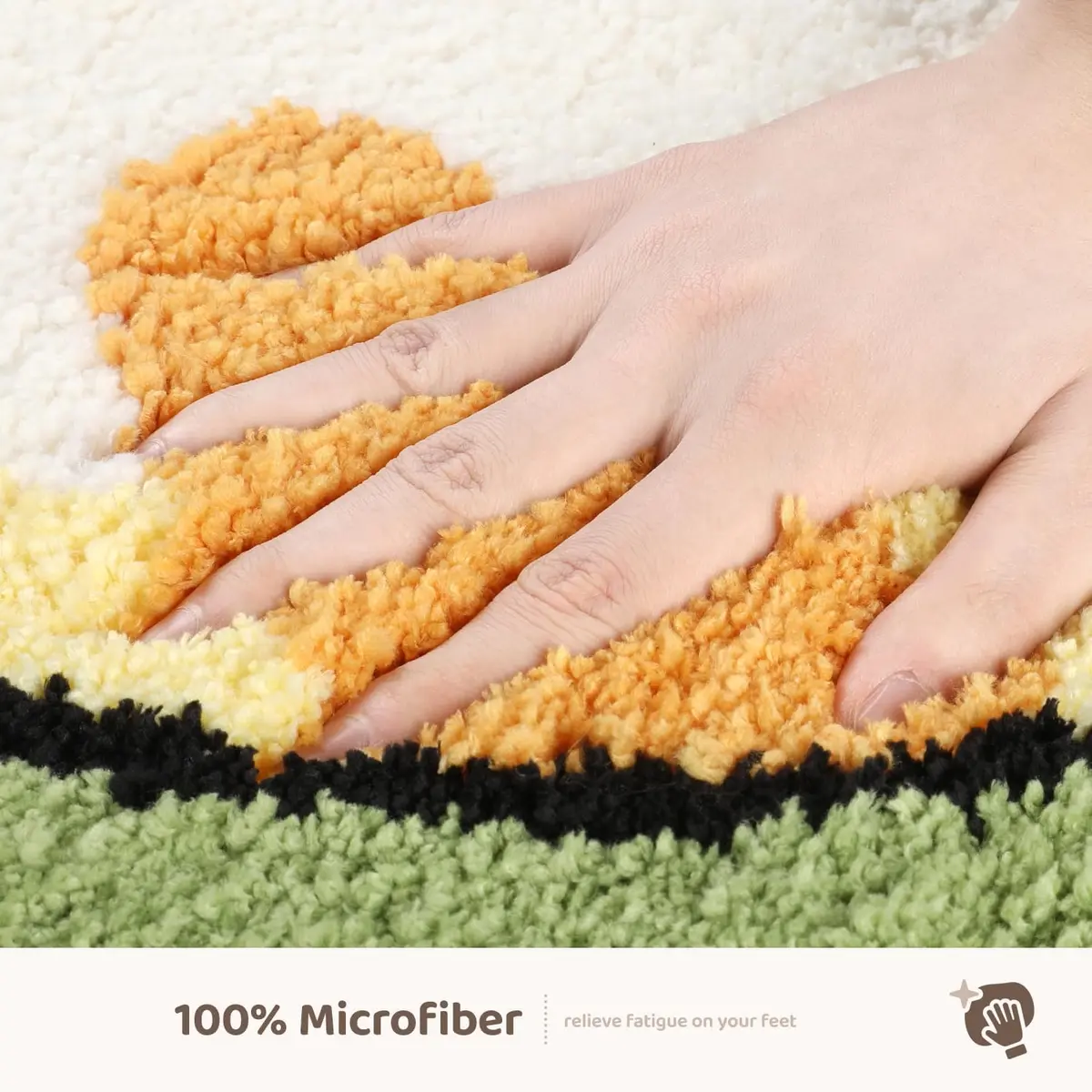 Molesun Cat Bath Mat 20x31 Inch | Soft Absorbent Microfiber Rug with Non-Slip TPR Backing - view 5