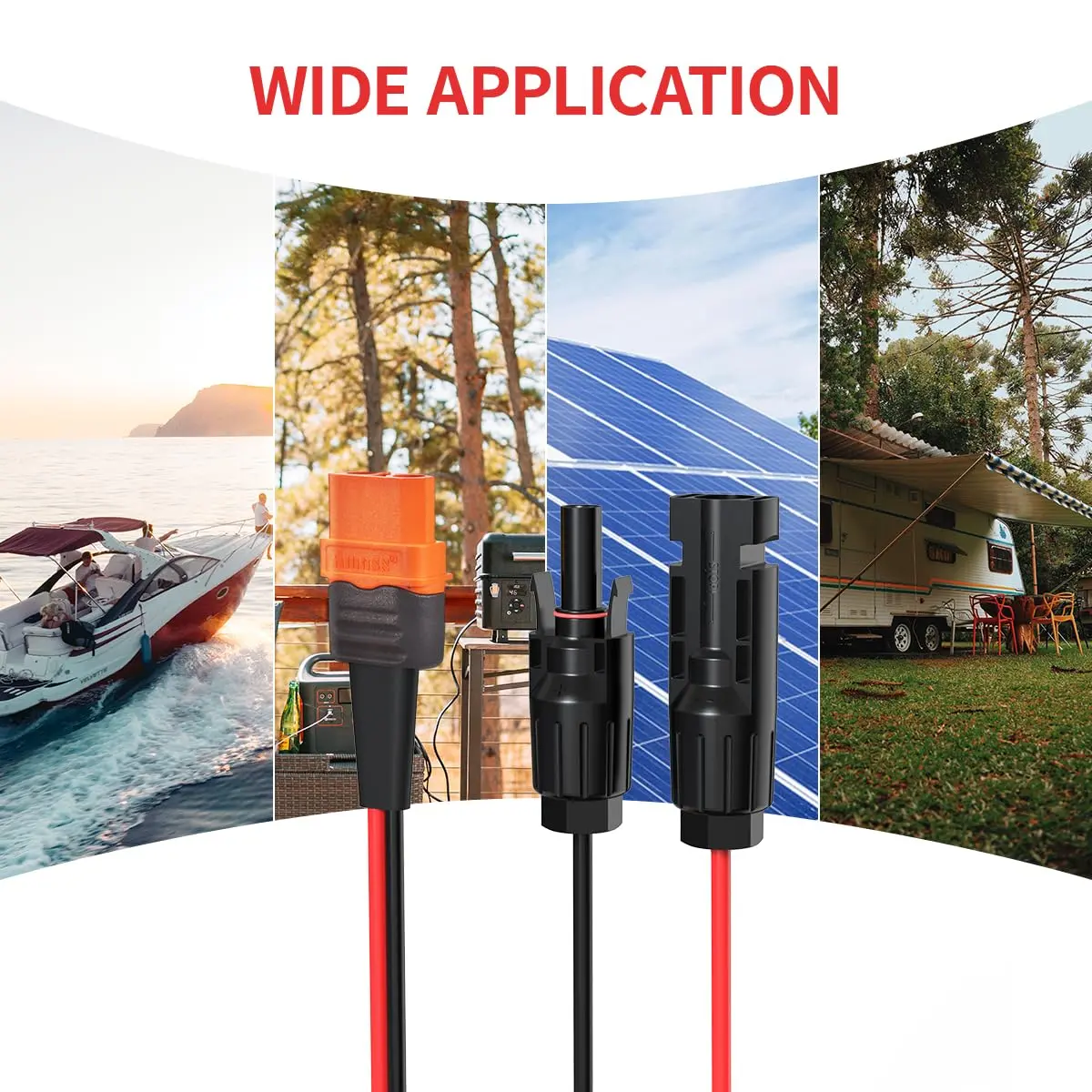 ELFCULB 10AWG 10FT Solar to XT60i Cable for Portable Power Stations | Waterproof, 300V, UL2468 Certified - view 7