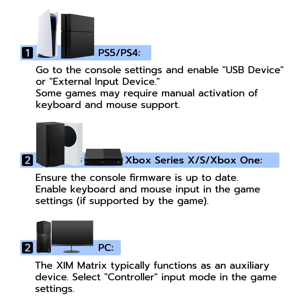 Mcbazel XIM Matrix Multi-Input Adapter for Xbox Series X/S, PS5, PC | Supports Mice, Keyboards, Gyro Controllers - view 5