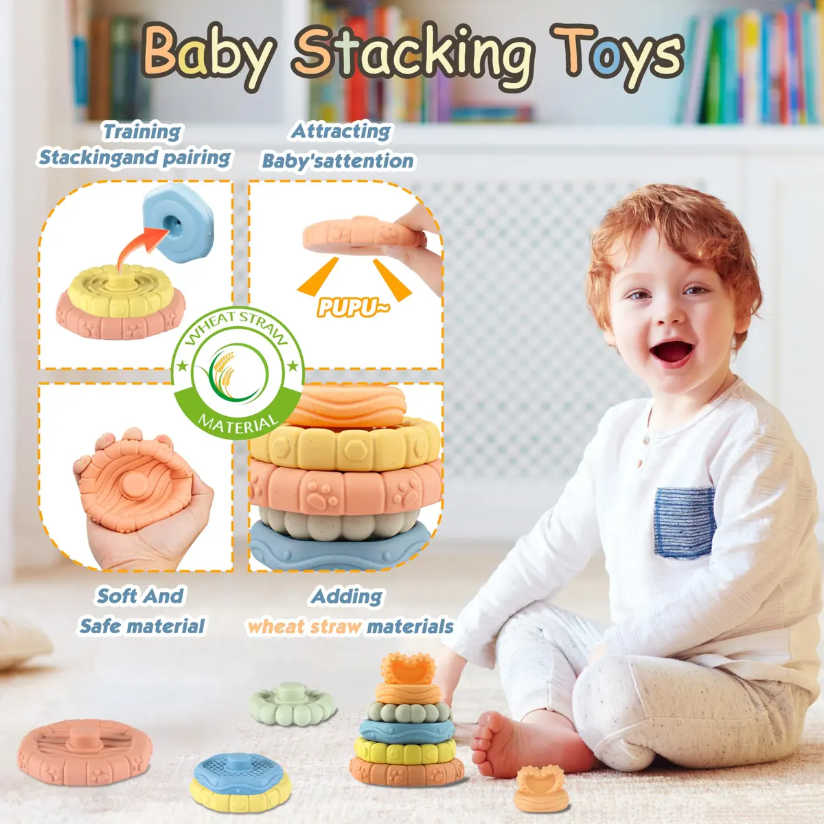 i diy Baby Toys 0-6-12 Months | Montessori & Sensory Play Set for 1+ Year - view 6