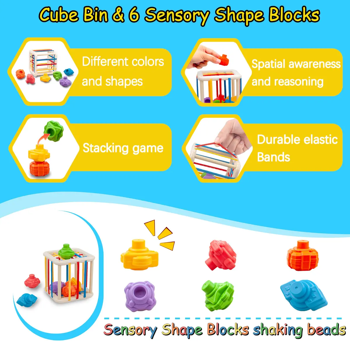 i diy Baby Toys 0-6-12 Months | Montessori & Sensory Play Set for 1+ Year - view 3