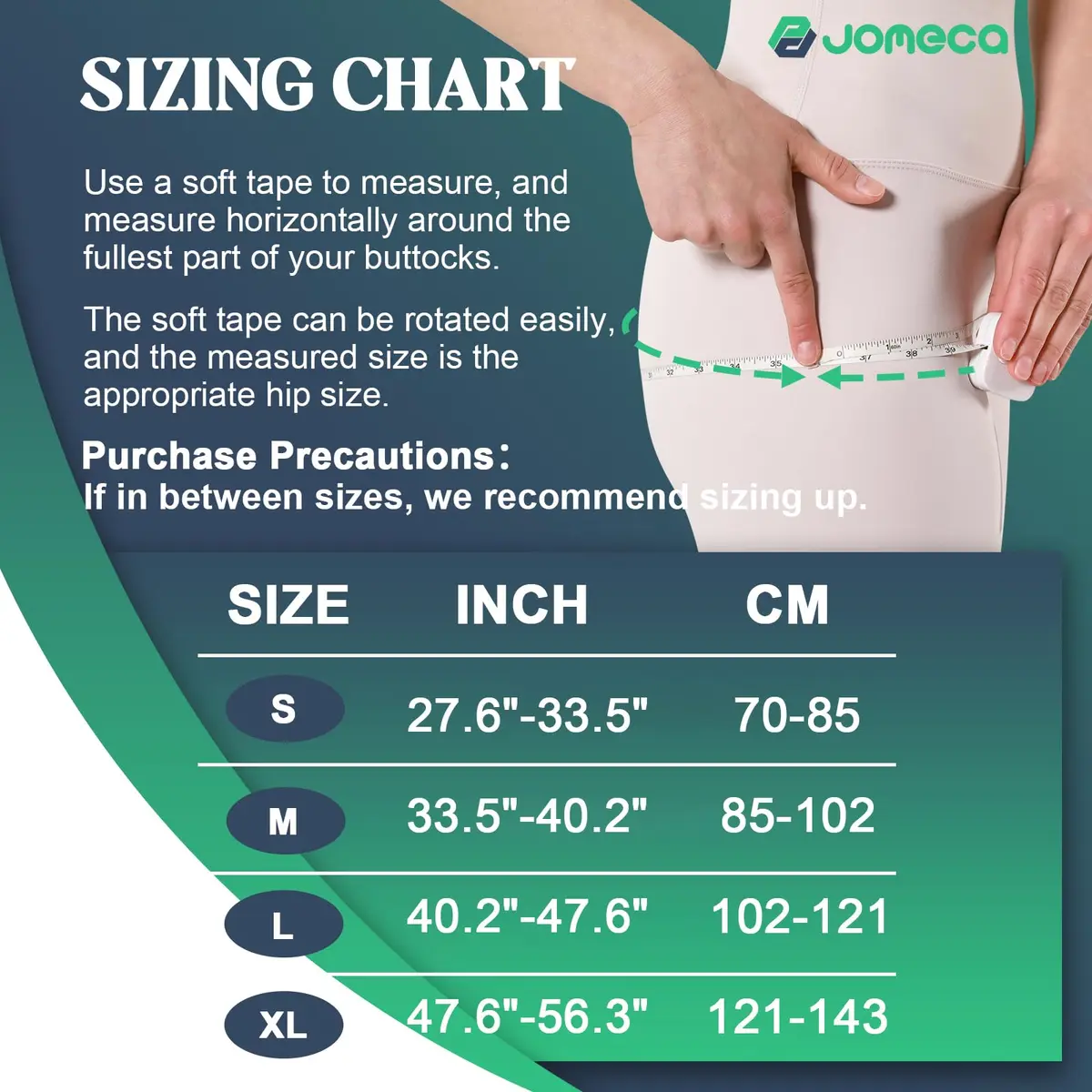 JOMECA Pelvic Support Belt for Prolapse & SPD, X-Large Black | Hip Circumference 41-54 Inch - view 2