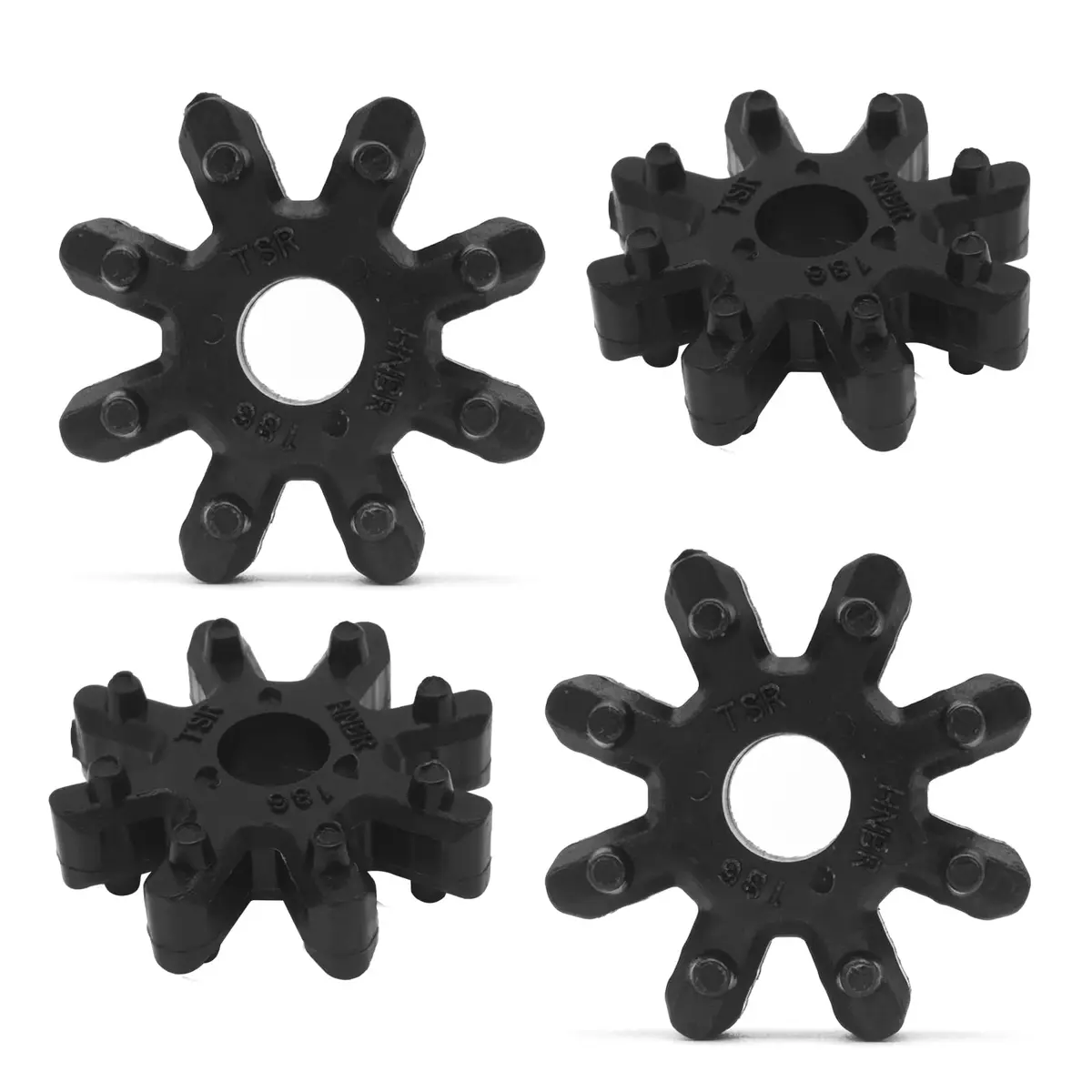 RBOKO Black Flexible Steering Coupler Replacement 4-Pack | Solves Steering Vibration and Noise - main product image