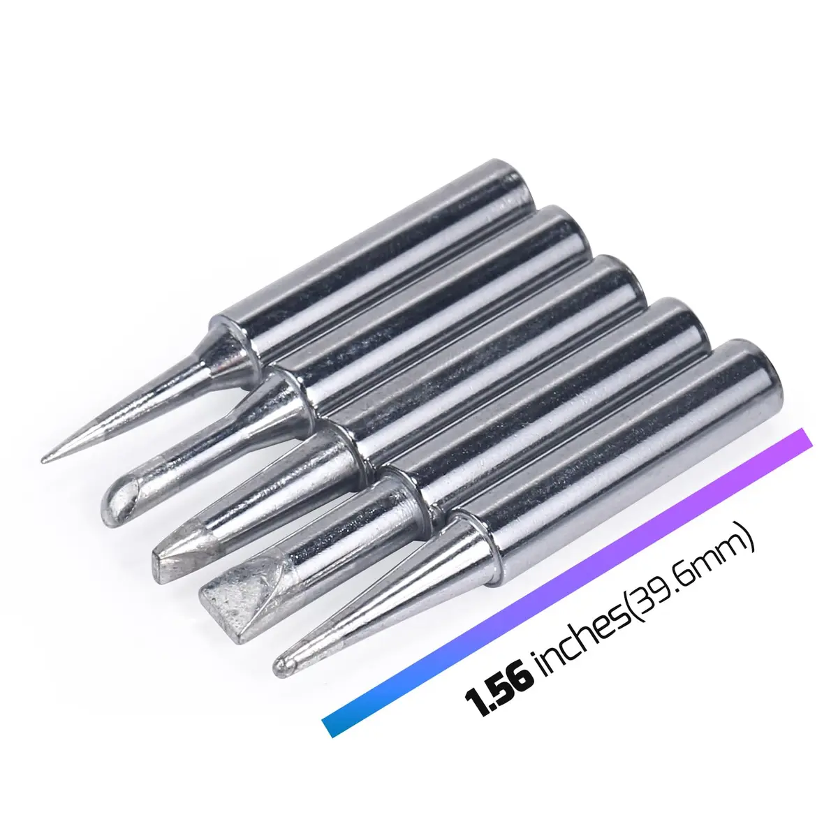WEP #1400 Soldering Iron Tips Set (5PCS) Long-Life Type for WEP 927-IV, 948-III, 926LED V1, 948DQ-III, and 938BD-I Soldering Station - view 3