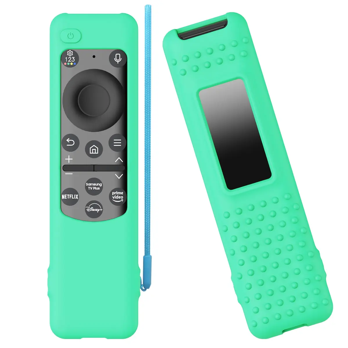 PIUAMUNKJ Portable Electronic Device Cover for Samsung Smart TV Remote | Mint Green, Silicone, Durable & Non-Slip - main product image