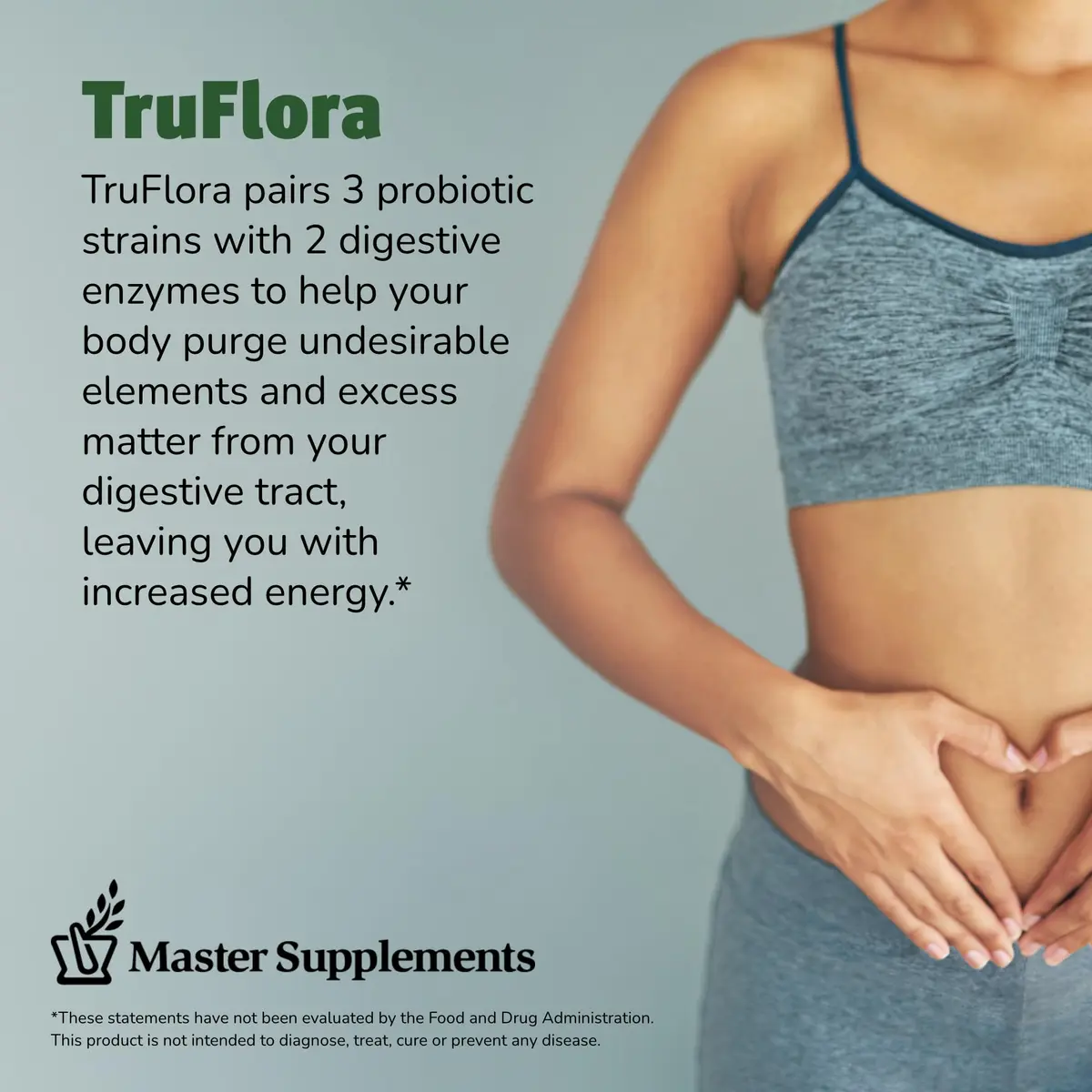 TruFlora Nutritional Supplement Capsules 32 Count | Gluten Free & Probiotic Enzymes for Gut & Energy Support - view 3