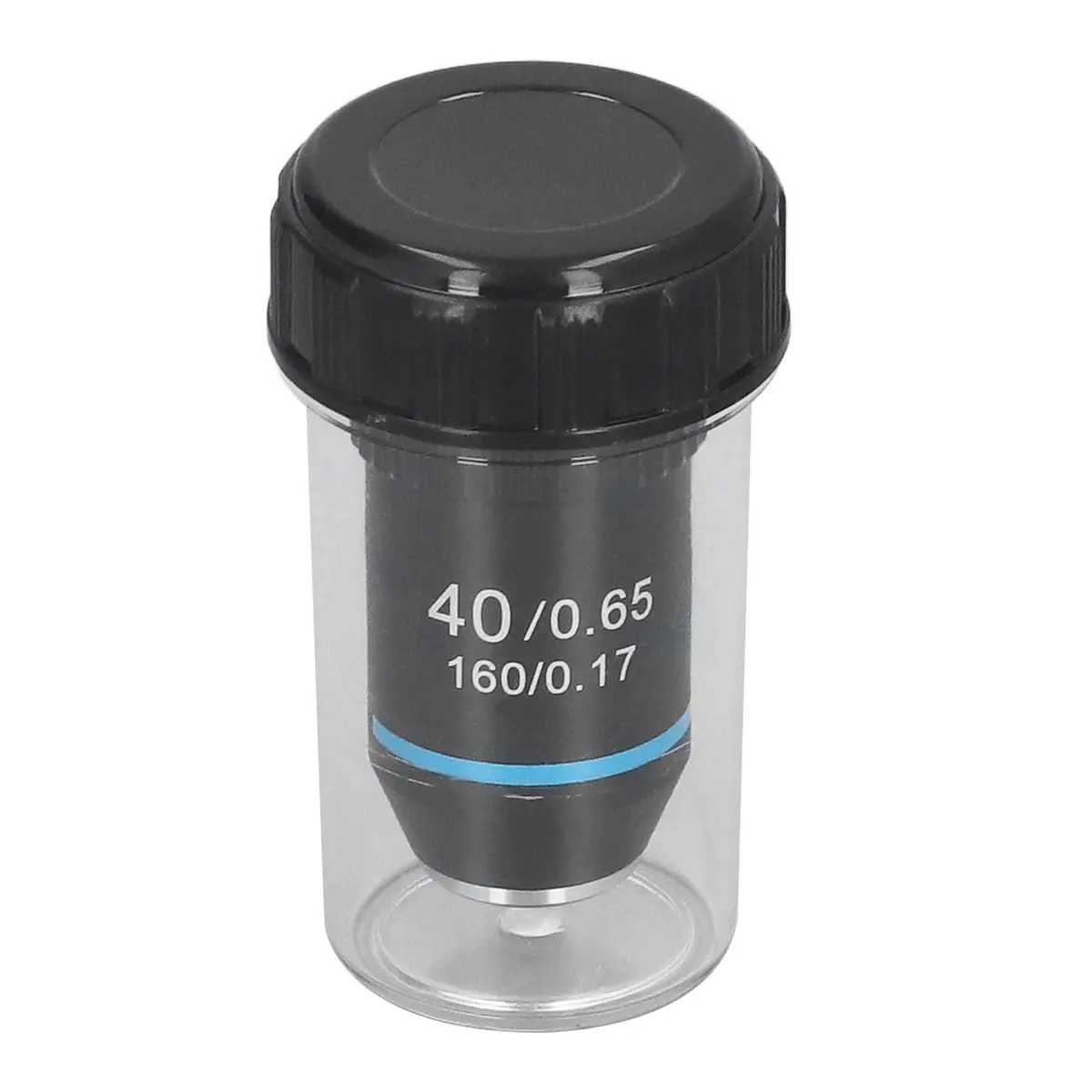 Fafeicy 40X Achromatic Microscope Objective Lens | Brass, 20.2mm RMS Interface, Bright & Sharp Imaging - main product image