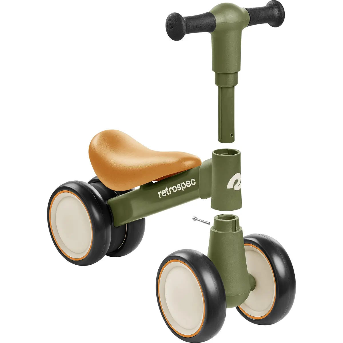 Retrospec Cricket Baby Walker Balance Bike with 4 Wheels for Ages 12-24 Months | Toddler Bicycle Toy for 1 Year Olds - view 7