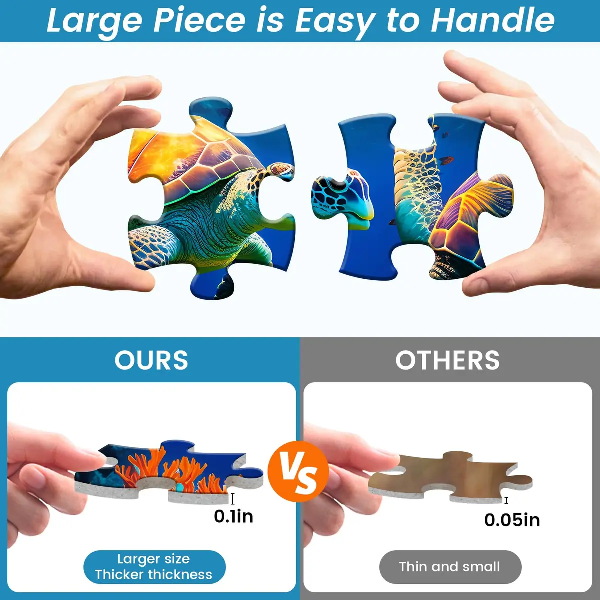 WSCXSC 24 Large Piece Puzzle for Seniors | Dementia & Elderly Friendly, Easy & Bright Colors (70-120 chars) - view 3