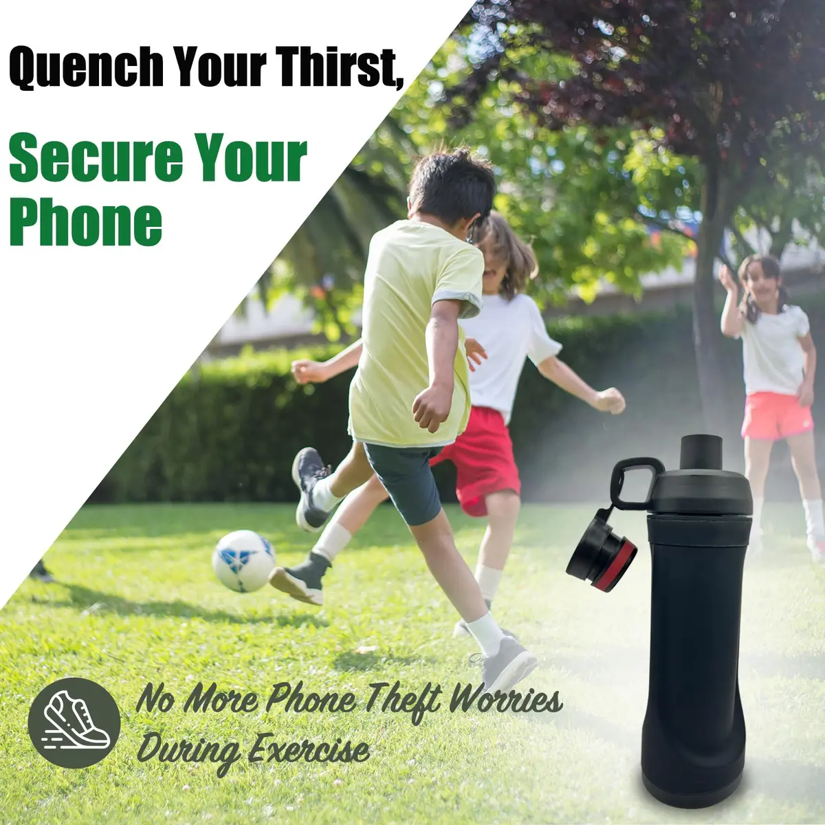 AZ-Homey Diversion Water Bottle with Hidden Compartment 400ml (13.5oz) | Discreet Storage for Valuables - view 5