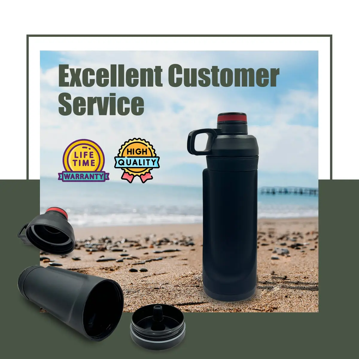 AZ-Homey Diversion Water Bottle with Hidden Compartment 400ml (13.5oz) | Discreet Storage for Valuables - view 7