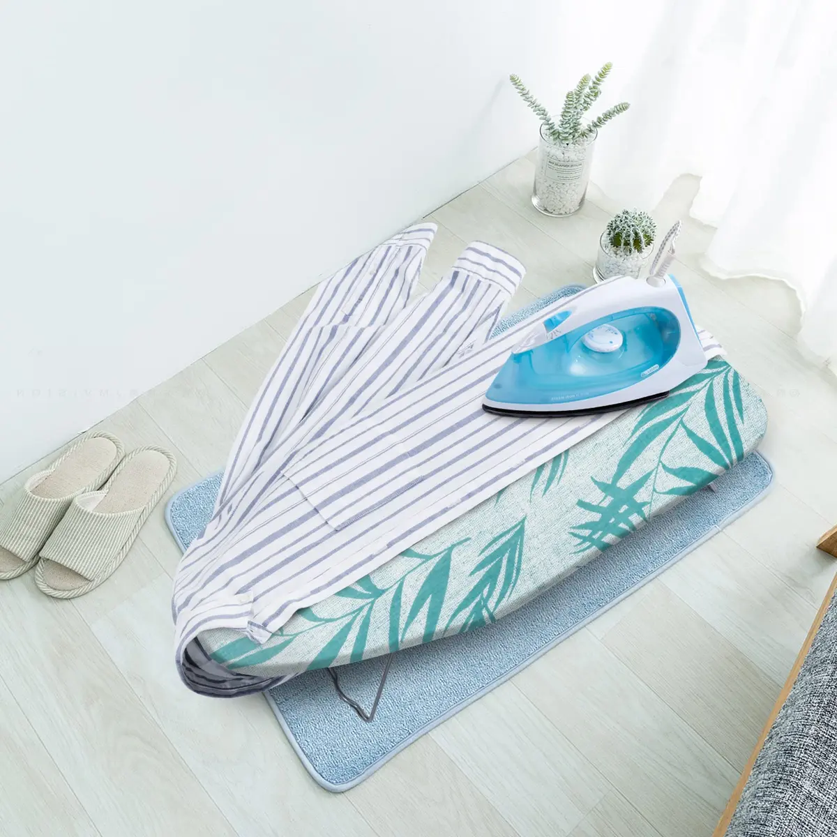MZXcuin Small Ironing Board Cover 12.5"x32" | Heat Reflective Cotton Pad with Padding - view 7