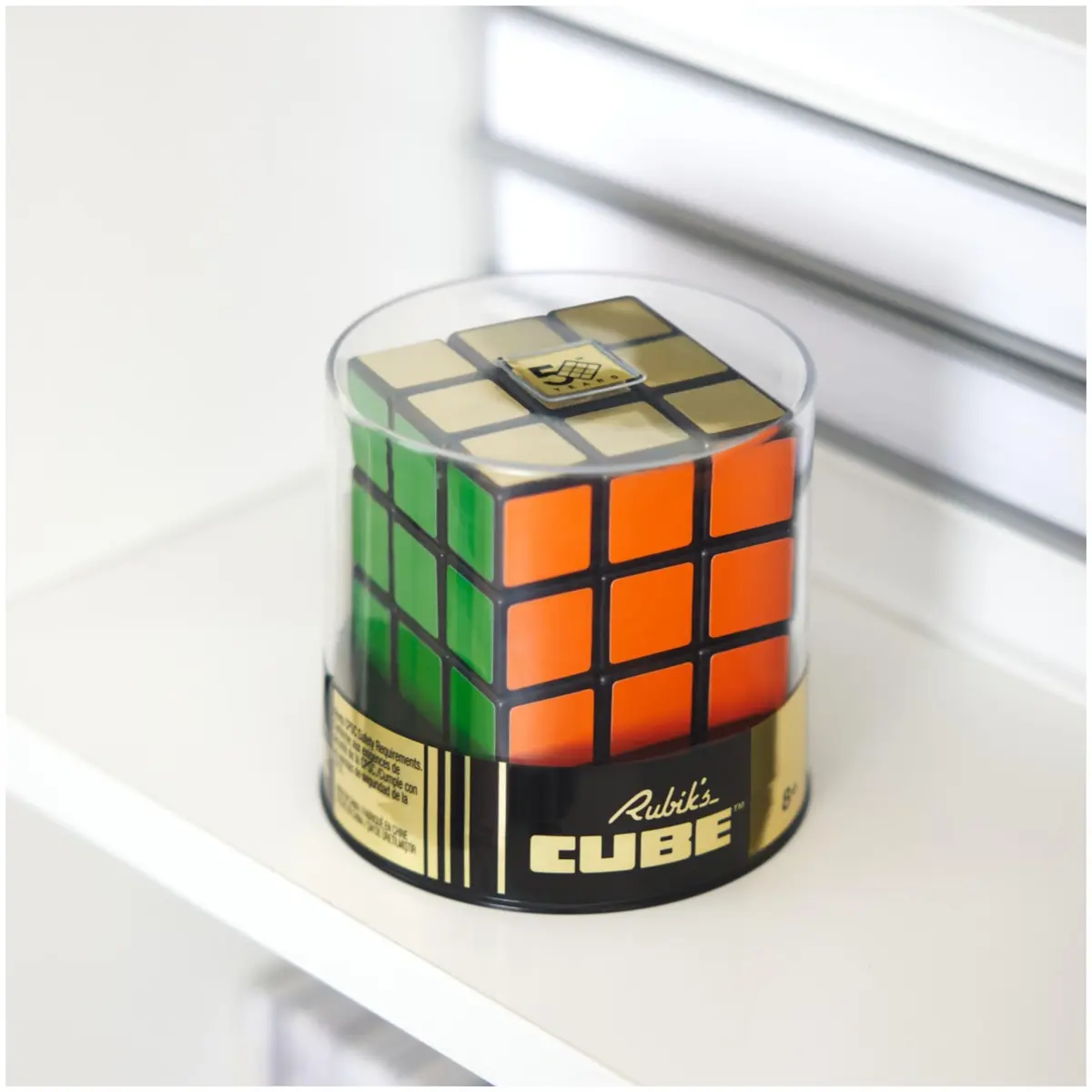 Rubik's Cube 50th Anniversary Retro Puzzle Cube & Brain Teaser Fidget Toy | Classic 3x3 Vintage Design, Collectible & Brain-Boosting - view 6