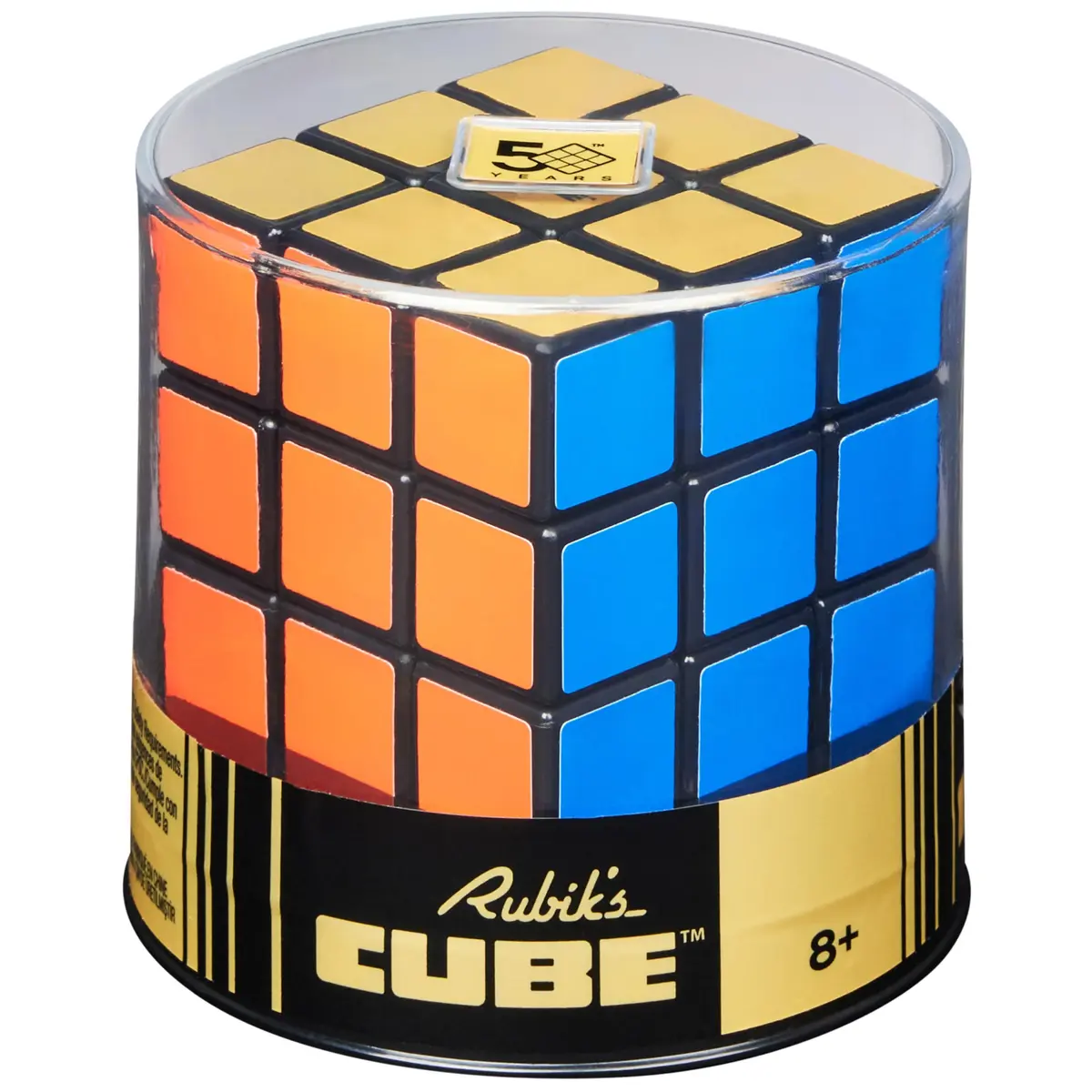 Rubik's Cube 50th Anniversary Retro Puzzle Cube & Brain Teaser Fidget Toy | Classic 3x3 Vintage Design, Collectible & Brain-Boosting - view 9