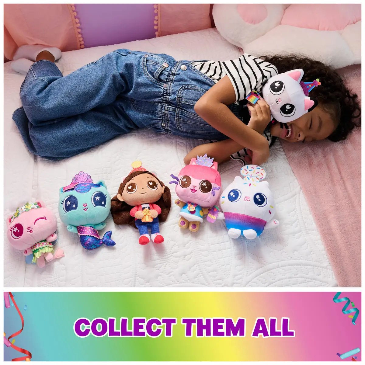 DREAMWORKS GABBY'S DOLLHOUSE 6-inch Cakey Cat Plush Celebration Series | Soft, Cuddly & Imaginative (120 chars) - view 5