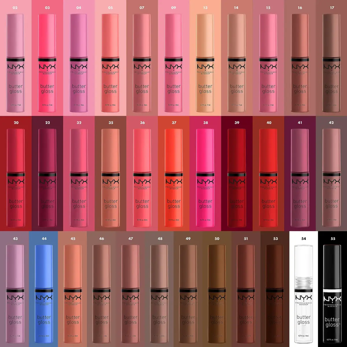 NYX PROFESSIONAL MAKEUP Butter Gloss Lip Gloss, Licorice (Black) 8ml (0.27 Fl Oz) | Sheer to Medium Coverage - view 8
