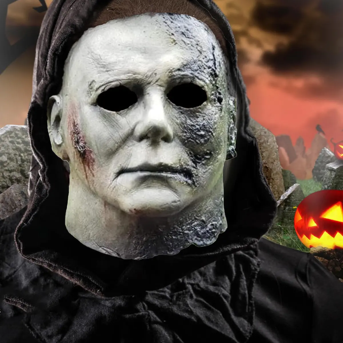 CSUJEE Michael Myers Mask, Halloween Horror Masquerade Costume, Scary Cosplay (Style 3) | Adult Unisex - view 6