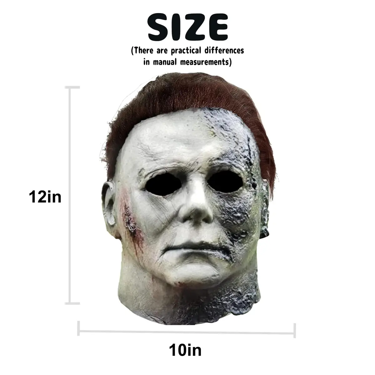 CSUJEE Michael Myers Mask, Halloween Horror Masquerade Costume, Scary Cosplay (Style 3) | Adult Unisex - view 2