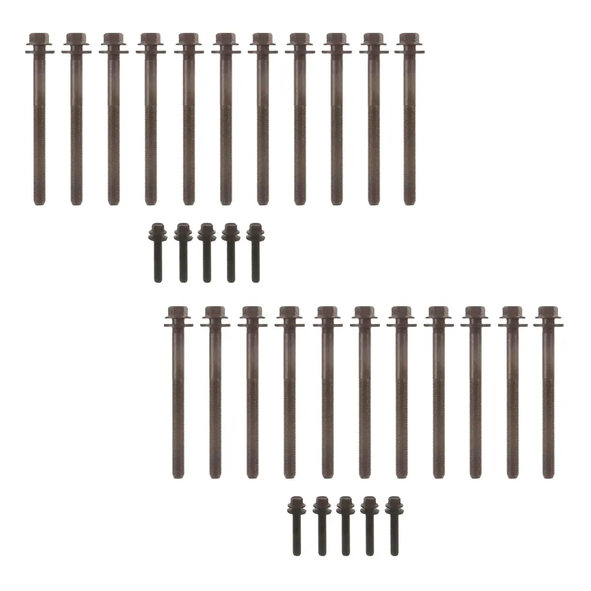 Fel-Pro Head Bolt Set (Pack of 2) M12 Hex Steel for Engines | High-Quality OEM Fit - main product image