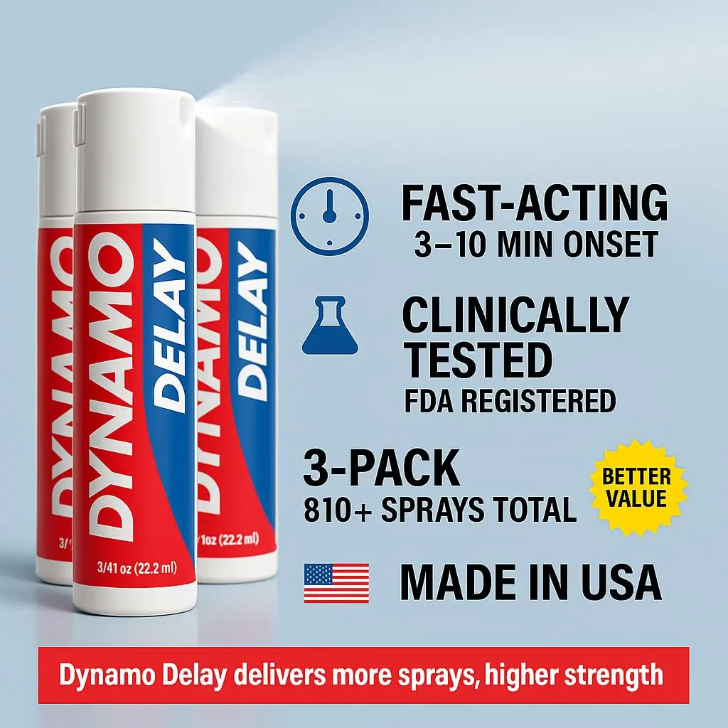 Screaming O Dynamo Delay Desensitizing Spray for Men | Over 270 Sprays, Prolong Climax, Reduce Sensitivity, Made in USA - view 2