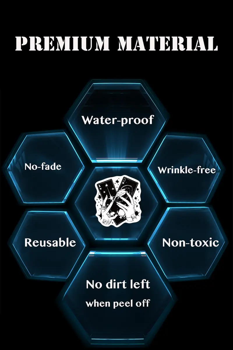 H&G MASTER Witchy Stickers for Kindles & Water Bottles 100PCS Waterproof Vinyl | Spooky Cute Celestial Decor - view 3