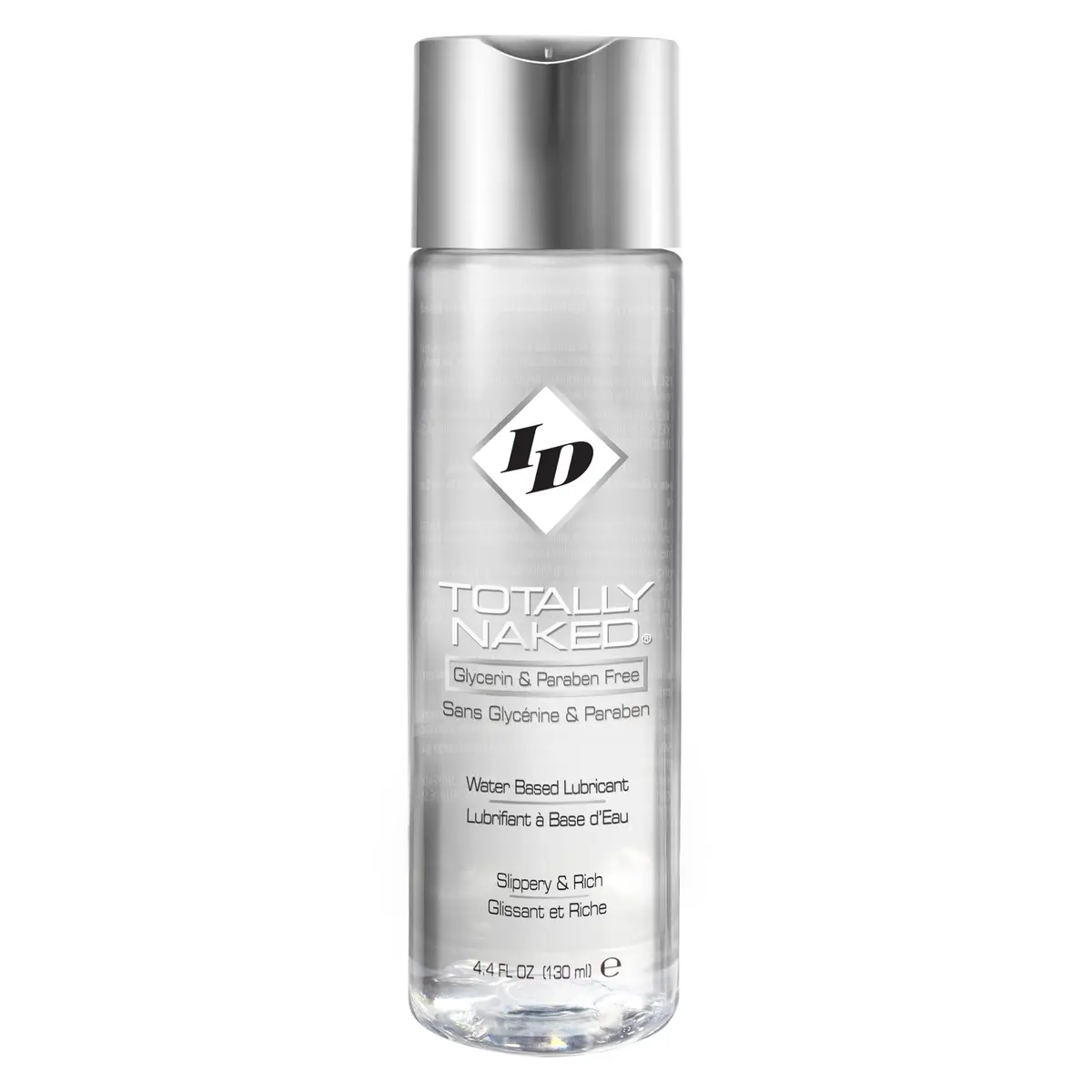 ID Lubricants ID Totally Naked 4.4 Fl Oz Water Based Lube Free of Glycerin, Parabens, Benzoic Acid, Propylene Glycol, Thick and Rich Ultra Slippery Feeling Personal Lubricant - main product image