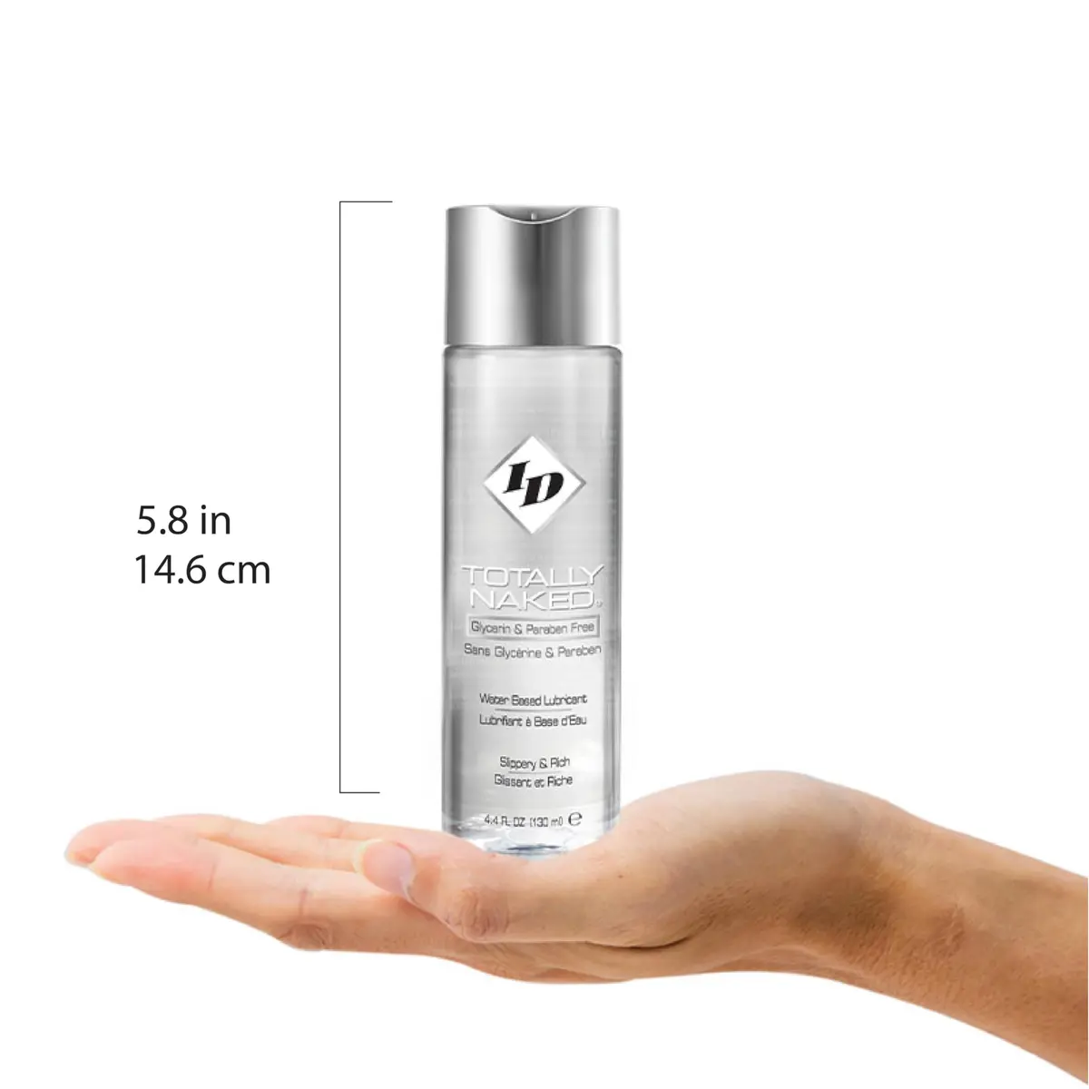 ID Lubricants ID Totally Naked 4.4 Fl Oz Water Based Lube Free of Glycerin, Parabens, Benzoic Acid, Propylene Glycol, Thick and Rich Ultra Slippery Feeling Personal Lubricant - view 2