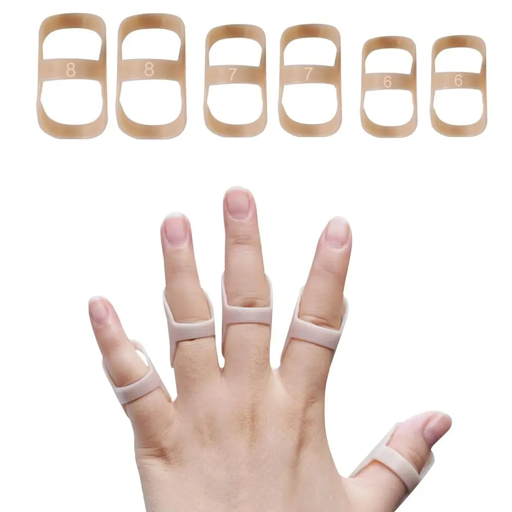 Soft Home 6 Pack Oval Finger Splints Size (6,6,7,7,8,8) | Waterproof, Breathable Support for Finger Pain Relief - main product image