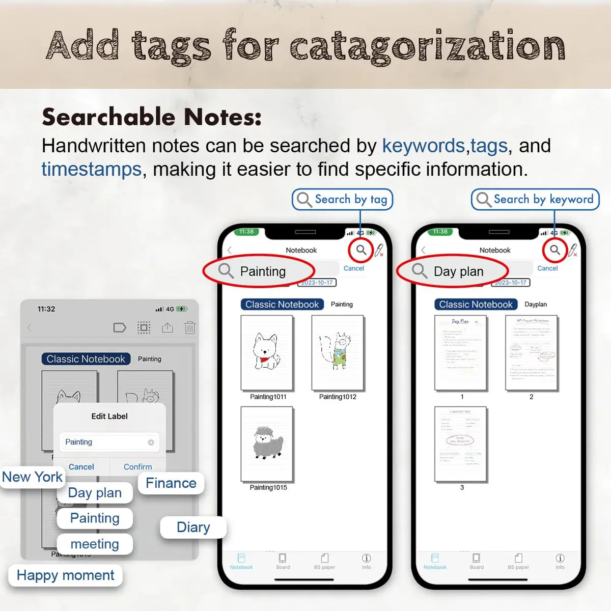 Ophayapen Smart Pen+Mini Notebook Set | Real-time Sync for Note Taking & Drawing - view 6