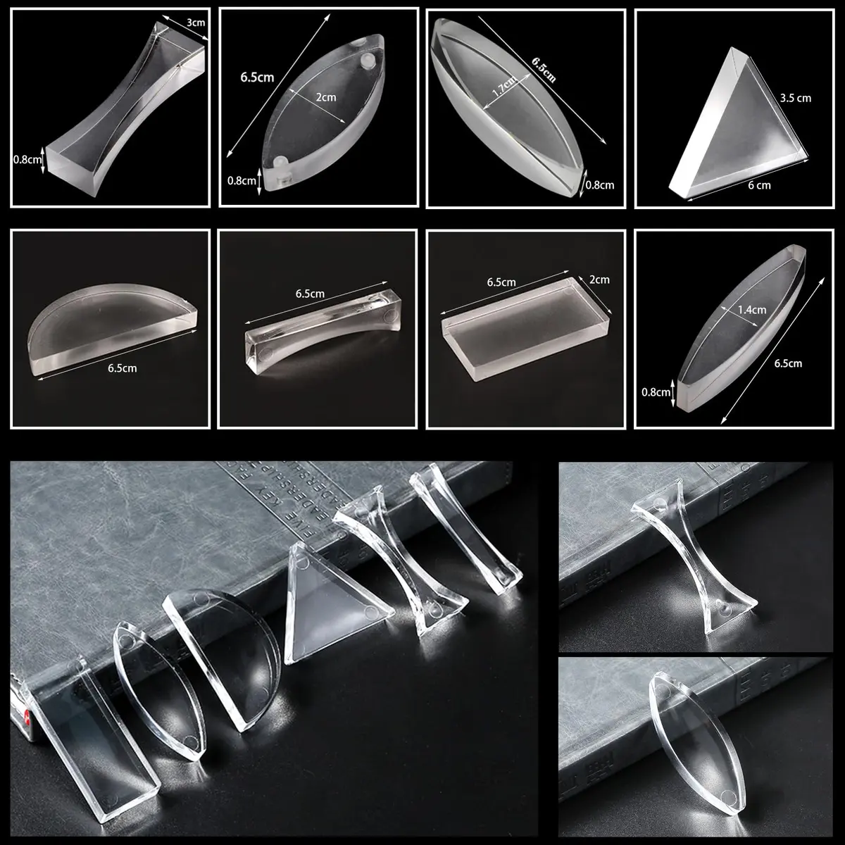 EXBEPE Physics Optics Experiment Set 11 Piece | Educational Science Kit for Refraction and Reflection - view 5
