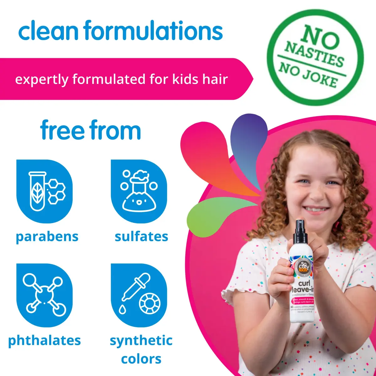 SO COZY Kids Curl Leave In Conditioner Spray 156ml (5.2 Fl Oz) | Detangles & Defines Curls - view 5