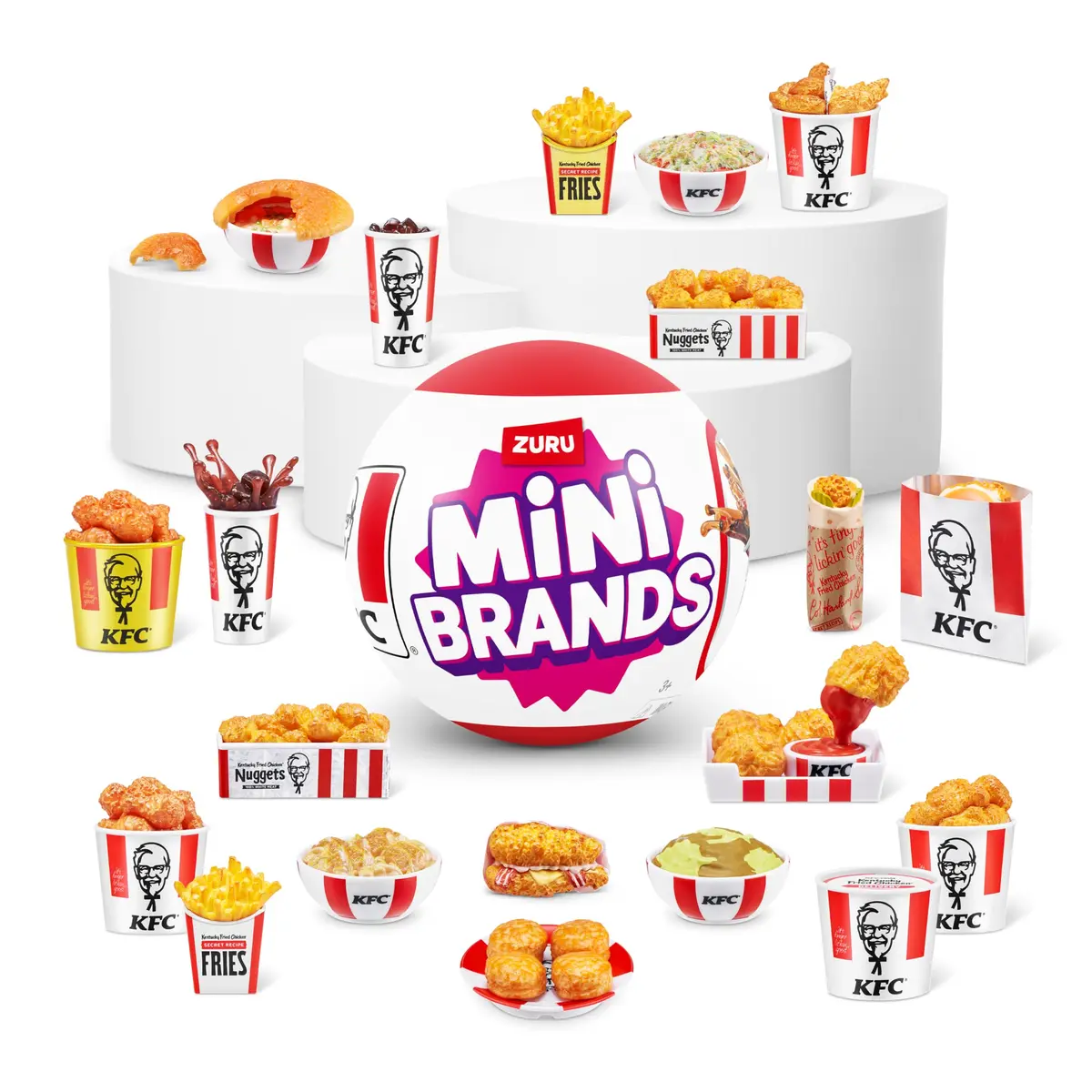 Mini Brands KFC Series 1 Mystery Capsule Toy | 5 Miniature Collectibles for Kids, Teens, Adults - view 3