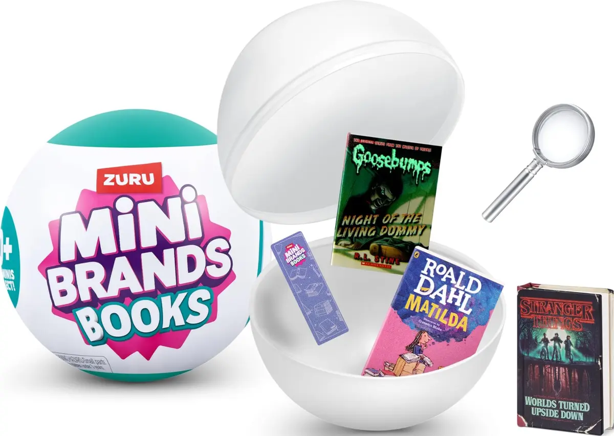 Mini Brands Books Capsule by ZURU | Collectible Miniature Book Set with Real Pages (1 Pack) - main product image