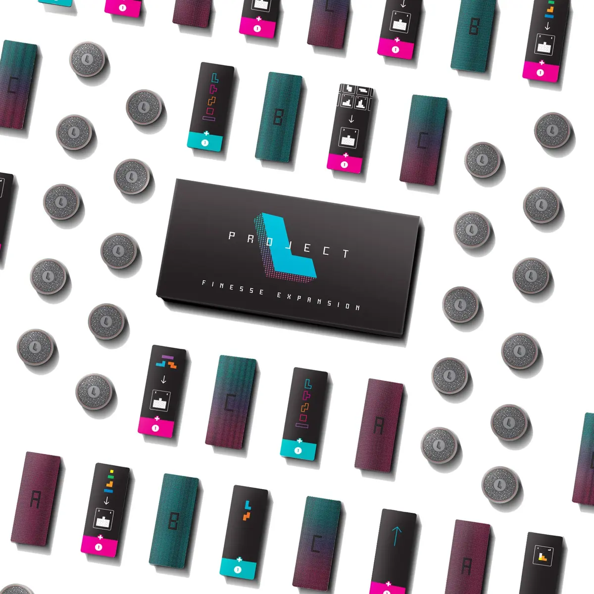 Boardcubator Project L Finesse Board Game Expansion - Enhance Your Strategy with Goals and Credits! Puzzle Strategy Game for Ages 14+ - view 2