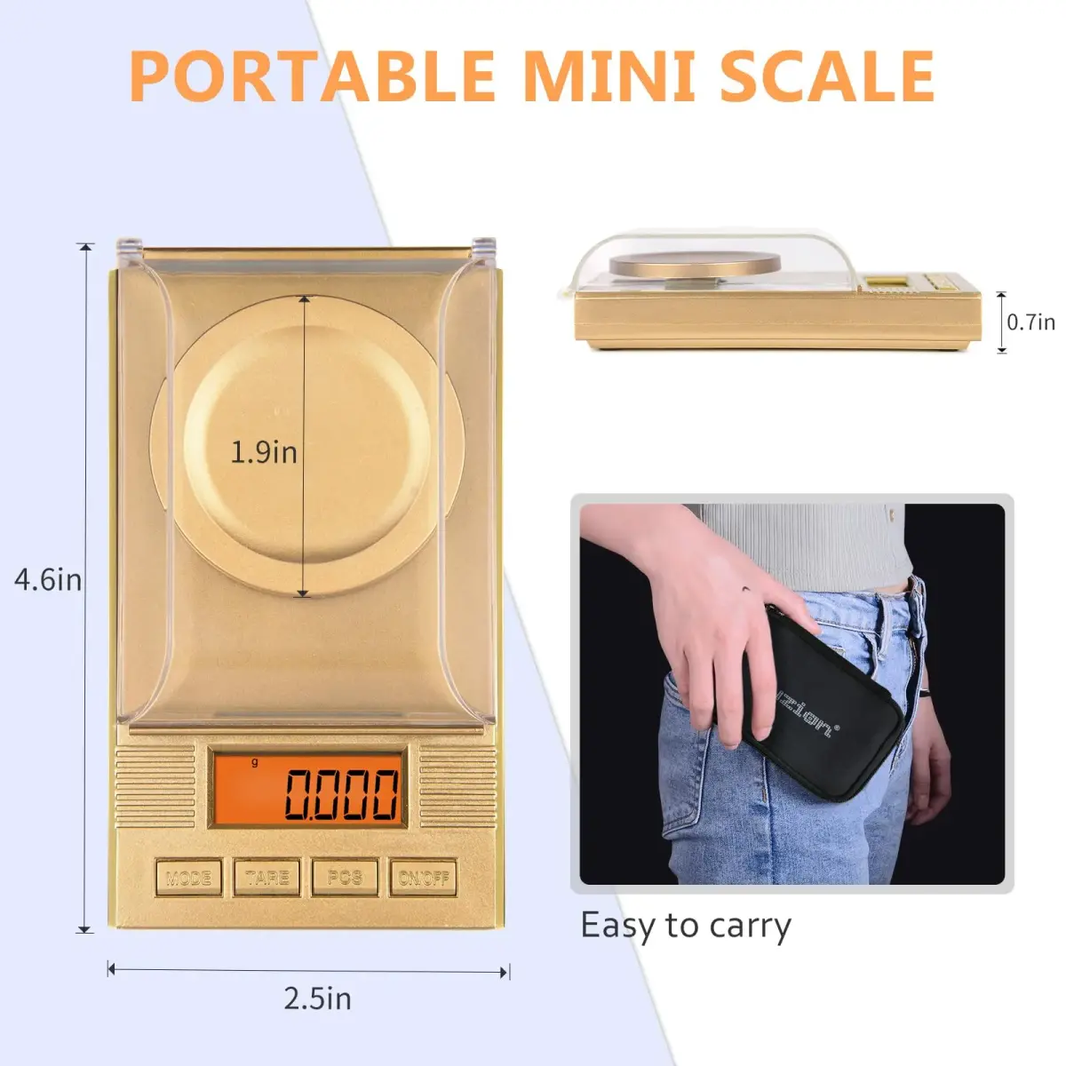 Fuzion Digital Milligram Scale 50g/0.001g, Powder Scale 6-in-1 Kit | High Precision Weighing Machine - view 3